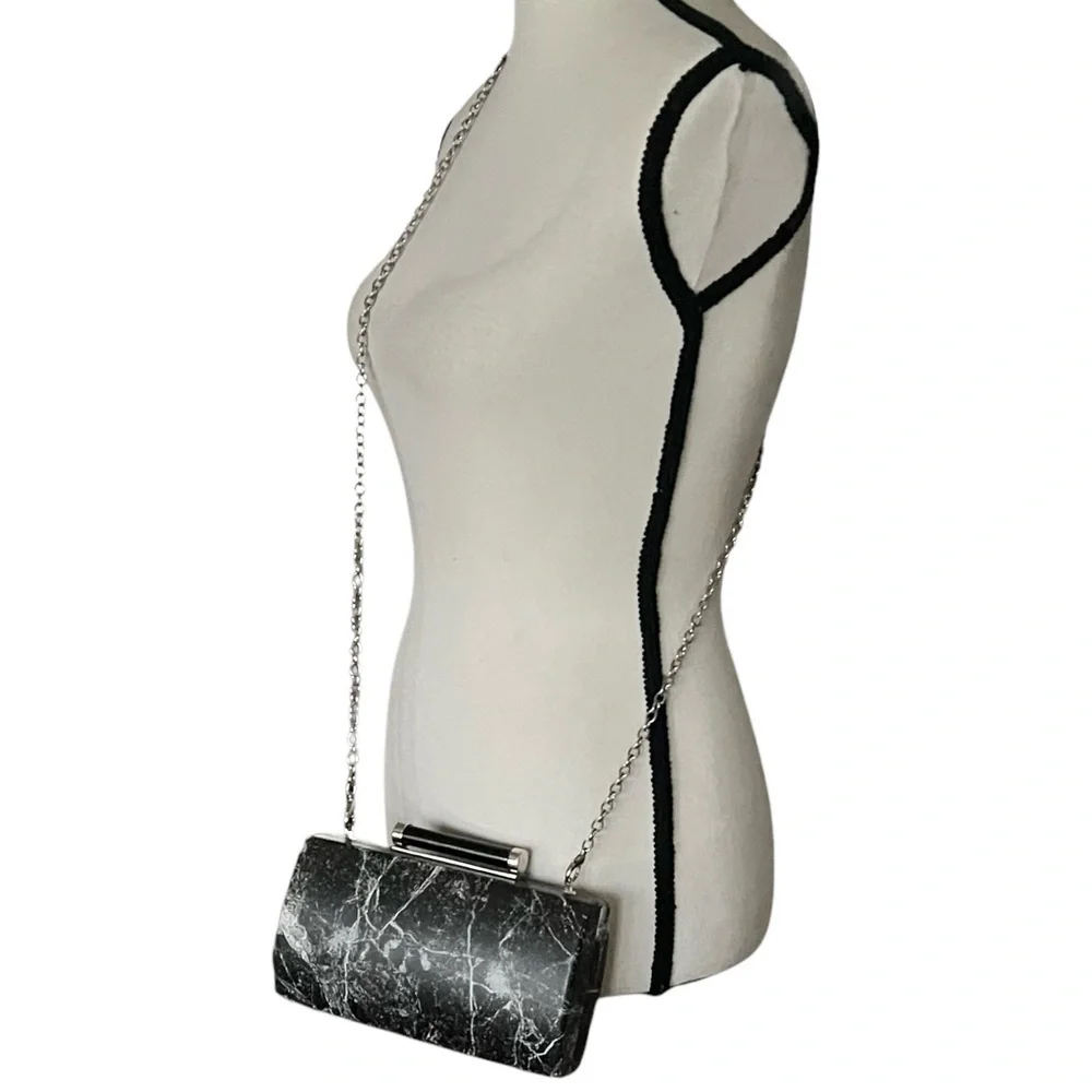 Sondra Robert’s Crossbody/Clutch Marbleized  design Handbag.